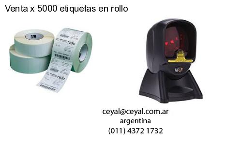 Venta x 5000 etiquetas en rollo