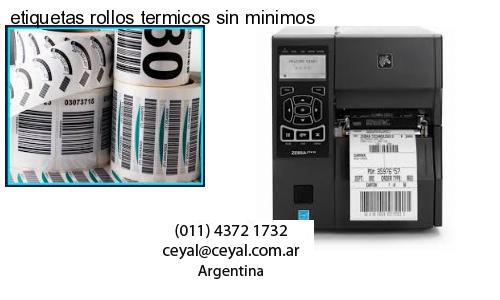 etiquetas rollos termicos sin minimos