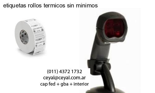 etiquetas rollos termicos sin minimos