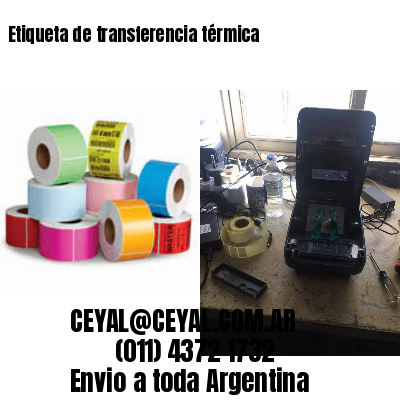 Etiqueta de transferencia térmica