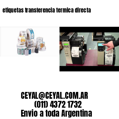 etiquetas transferencia termica directa