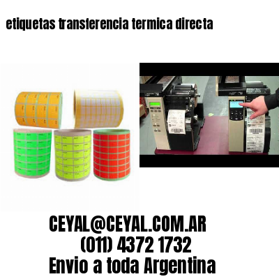 etiquetas transferencia termica directa