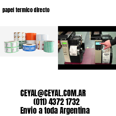 papel termico directo