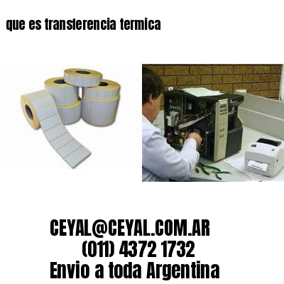 que es transferencia termica