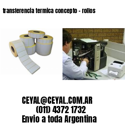 transferencia termica concepto – rollos