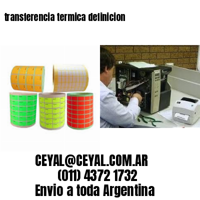 transferencia termica definicion