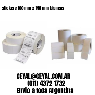 stickers 100 mm x 140 mm	blancas
