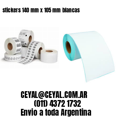 stickers 140 mm x 105 mm	blancas