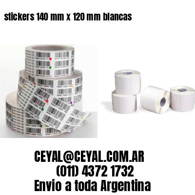 stickers 140 mm x 120 mm	blancas