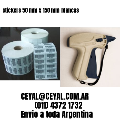 stickers 50 mm x 150 mm	blancas