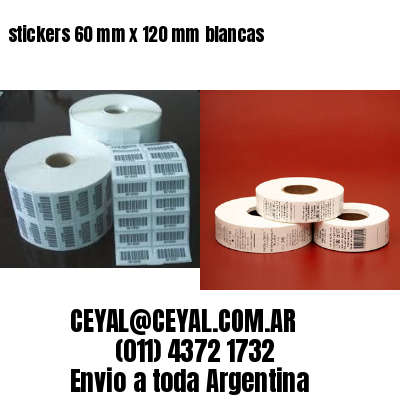 stickers 60 mm x 120 mm	blancas