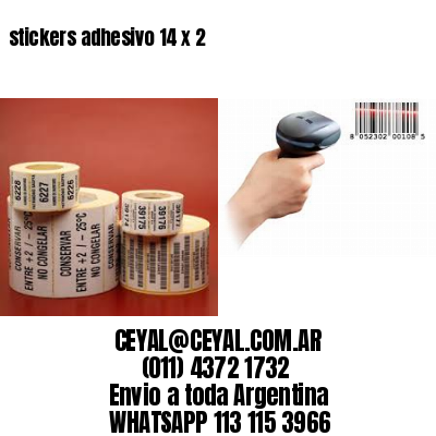 stickers adhesivo 14 x 2