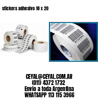 stickers adhesivo 18 x 20