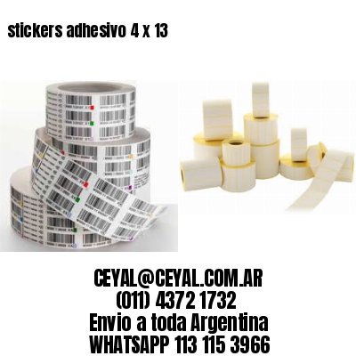 stickers adhesivo 4 x 13