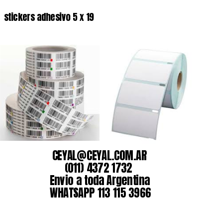 stickers adhesivo 5 x 19