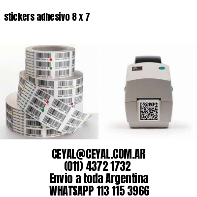 stickers adhesivo 8 x 7