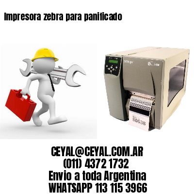 Impresora zebra para panificado