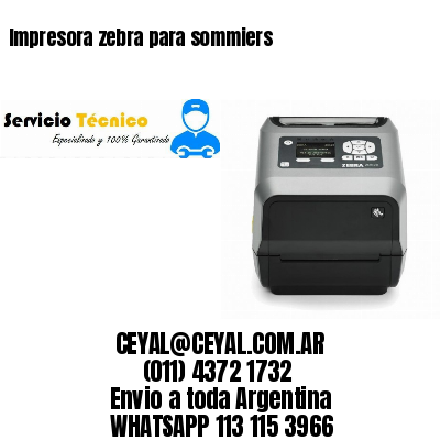 Impresora zebra para sommiers