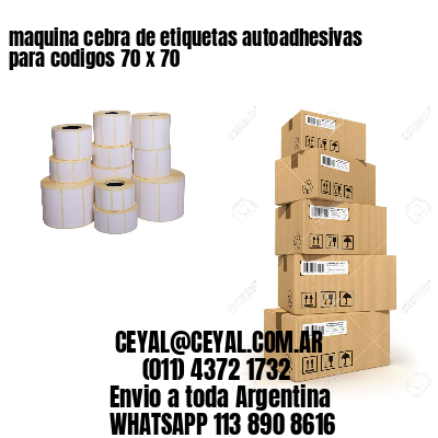 maquina cebra de etiquetas autoadhesivas para codigos 70 x 70