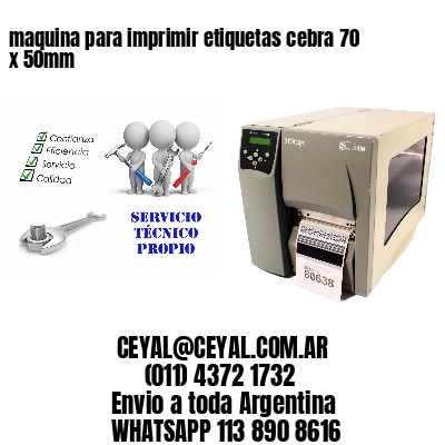 maquina para imprimir etiquetas cebra 70 x 50mm