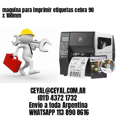 maquina para imprimir etiquetas cebra 90 x 100mm