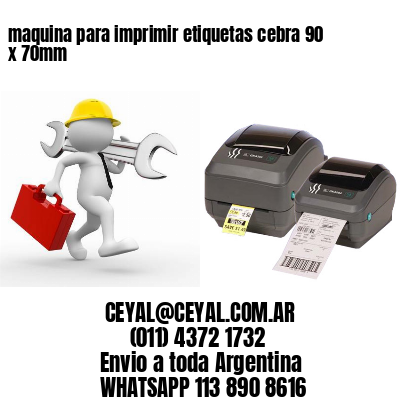 maquina para imprimir etiquetas cebra 90 x 70mm