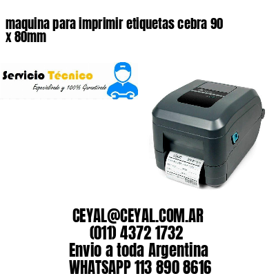 maquina para imprimir etiquetas cebra 90 x 80mm