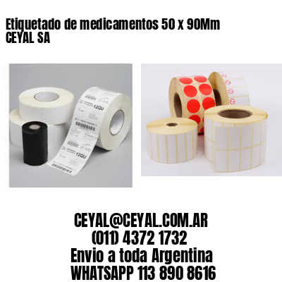 Etiquetado de medicamentos 50 x 90Mm CEYAL SA