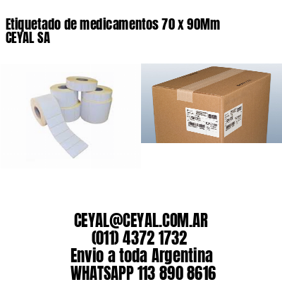 Etiquetado de medicamentos 70 x 90Mm CEYAL SA