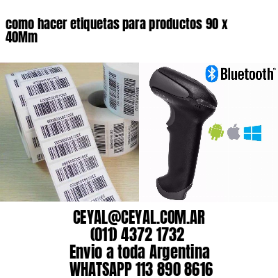 como hacer etiquetas para productos 90 x 40Mm