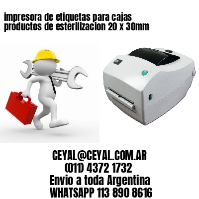 impresora de etiquetas para cajas productos de esterilizacion 20 x 30mm