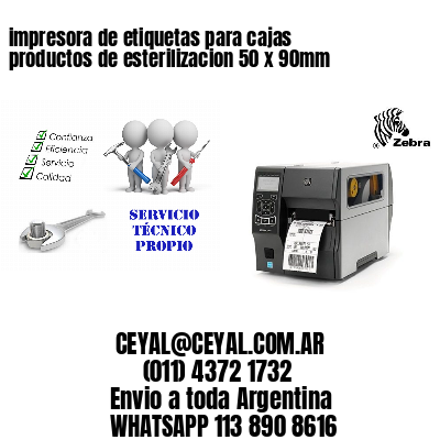 impresora de etiquetas para cajas productos de esterilizacion 50 x 90mm