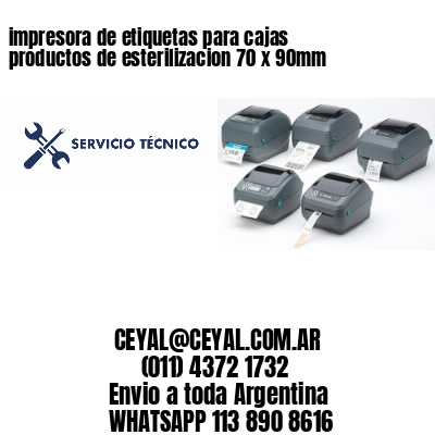 impresora de etiquetas para cajas productos de esterilizacion 70 x 90mm