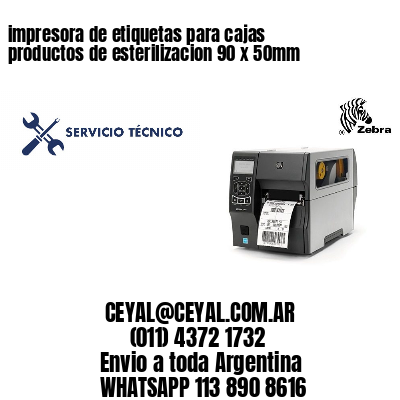 impresora de etiquetas para cajas productos de esterilizacion 90 x 50mm