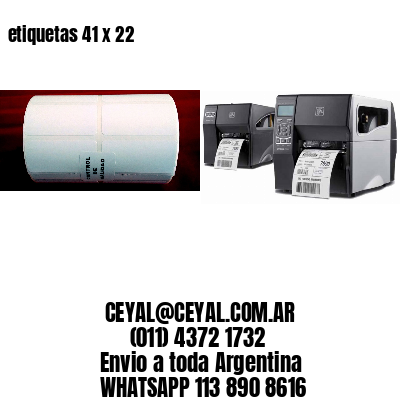 etiquetas 41 x 22