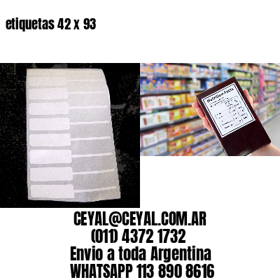 etiquetas 42 x 93