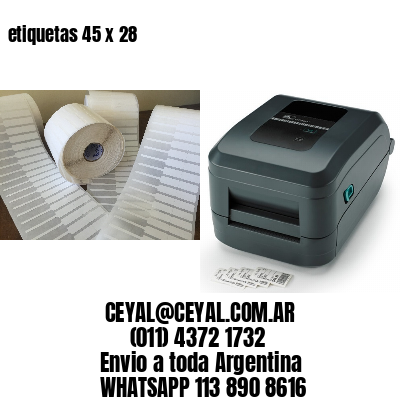 etiquetas 45 x 28