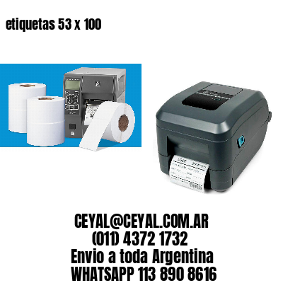etiquetas 53 x 100