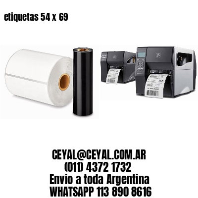 etiquetas 54 x 69