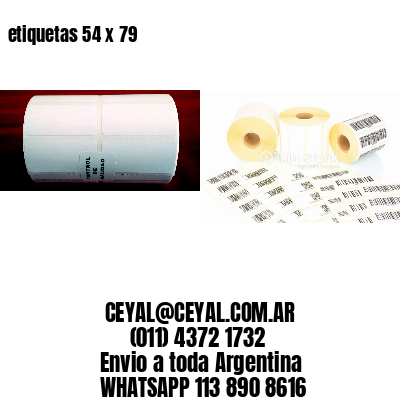 etiquetas 54 x 79