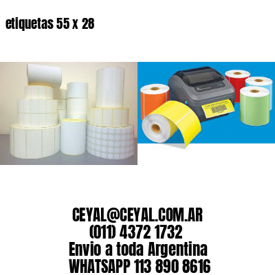 etiquetas 55 x 28