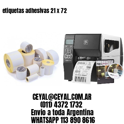 etiquetas adhesivas 21 x 72