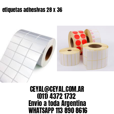 etiquetas adhesivas 28 x 36