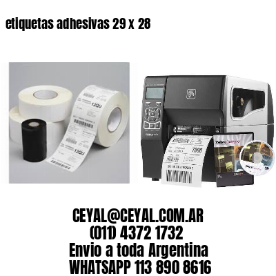 etiquetas adhesivas 29 x 28