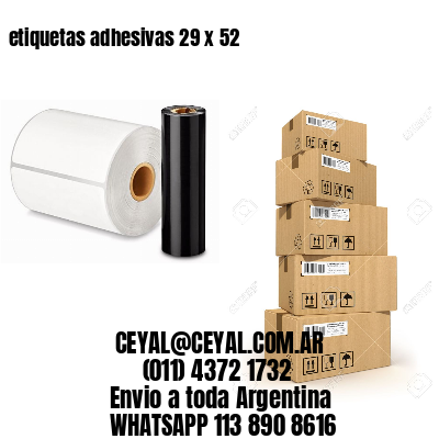 etiquetas adhesivas 29 x 52