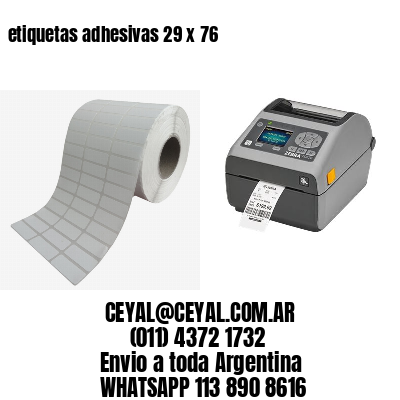 etiquetas adhesivas 29 x 76