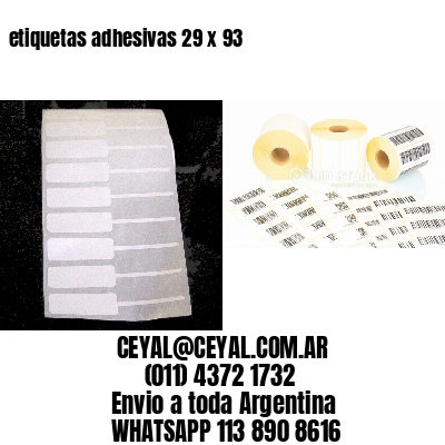 etiquetas adhesivas 29 x 93