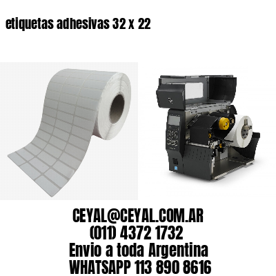 etiquetas adhesivas 32 x 22