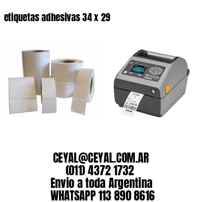 etiquetas adhesivas 34 x 29