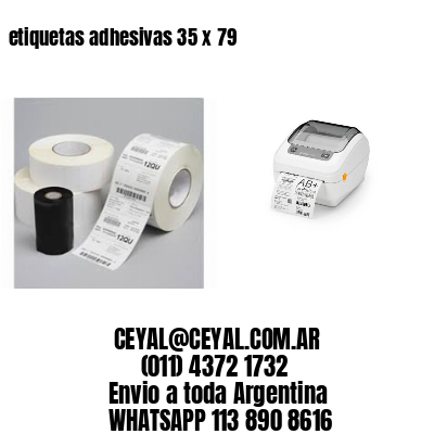 etiquetas adhesivas 35 x 79